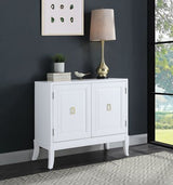 Acme - Clem Console Cabinet AC00284 White Finish