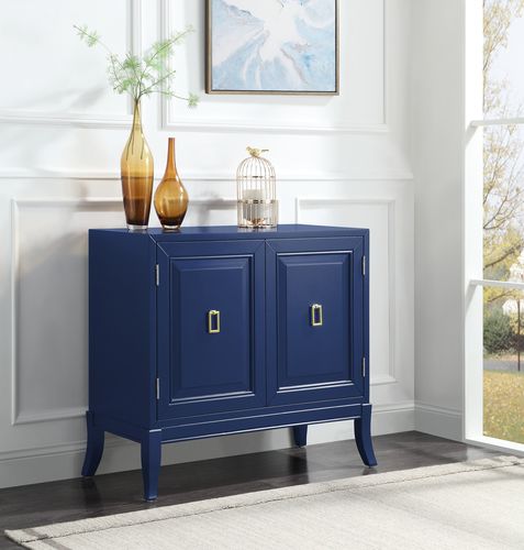 Acme - Clem Console Cabinet AC00285 Blue Finish