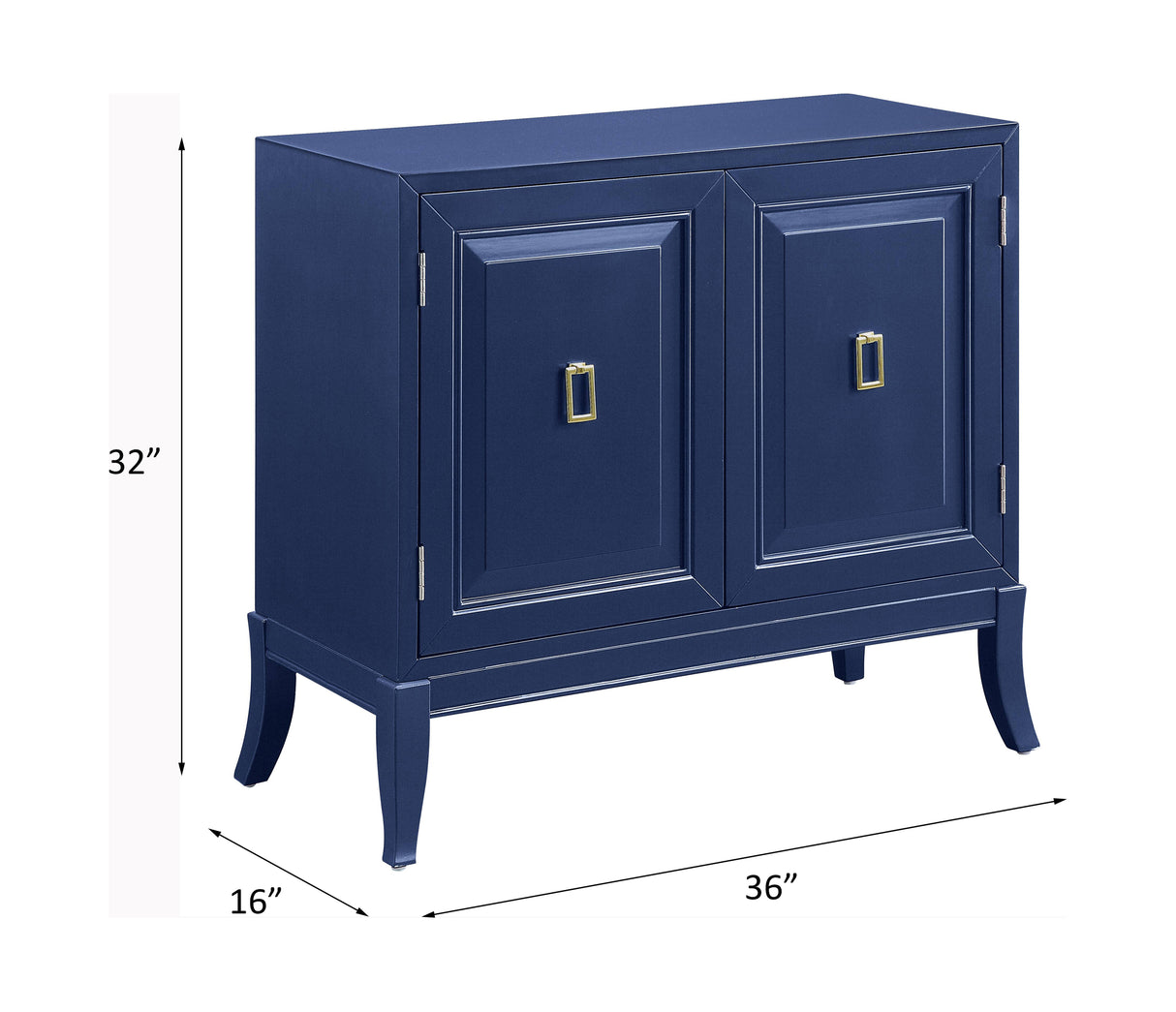 Acme - Clem Console Cabinet AC00285 Blue Finish