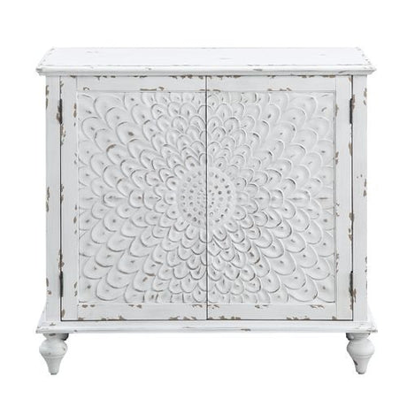 Daray Console Cabinet AC00286 Antique White Finish | Acme - AC00286 - Home Elegance USA - 3