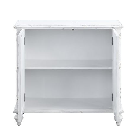 Daray Console Cabinet AC00286 Antique White Finish | Acme - AC00286 - Home Elegance USA - 4