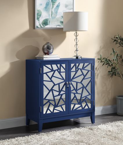 Acme - Einstein Console Cabinet AC00288 Blue Finish