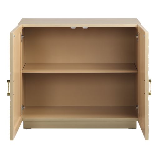 Acme - Ellette Console Cabinet AC00289 Gold Finish