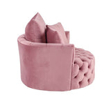 Acme - Zunyas Accent Chair W/Swivel AC00291 Pink Velvet