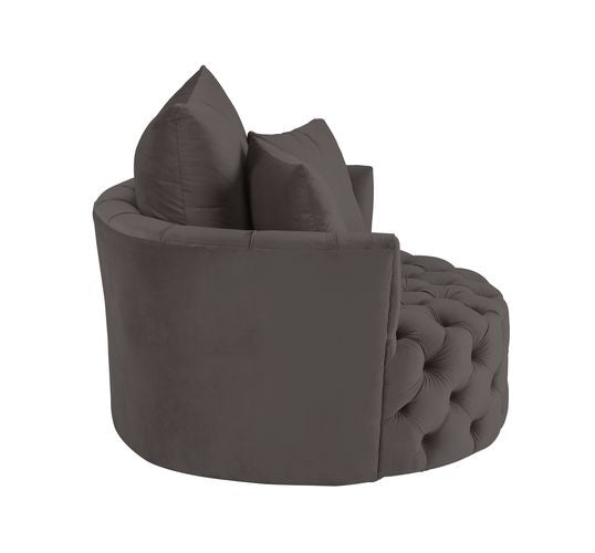 Acme - Zunyas Accent Chair W/Swivel AC00292 Gray Velvet