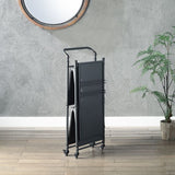 Acme - Cordelia Serving Cart AC00359 Sandy Black, Dark Bronze Hand-Brushed Finish