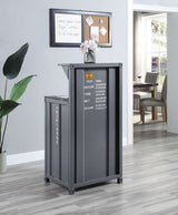 Cargo Reception Desk AC00378 Gunmetal Finish | Acme - AC00378 - Home Elegance USA - 2