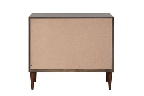 Acme - Shimas Accent Table AC00393 Silver & Walnut Finish