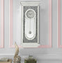 Acme - Noralie Wall Clock AC00422 Mirrored & Faux Diamonds