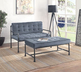 Brantley Bench AC00428 Gray Velvet & Sandy Gray Finish | Acme - AC00428 - Home Elegance USA - 2