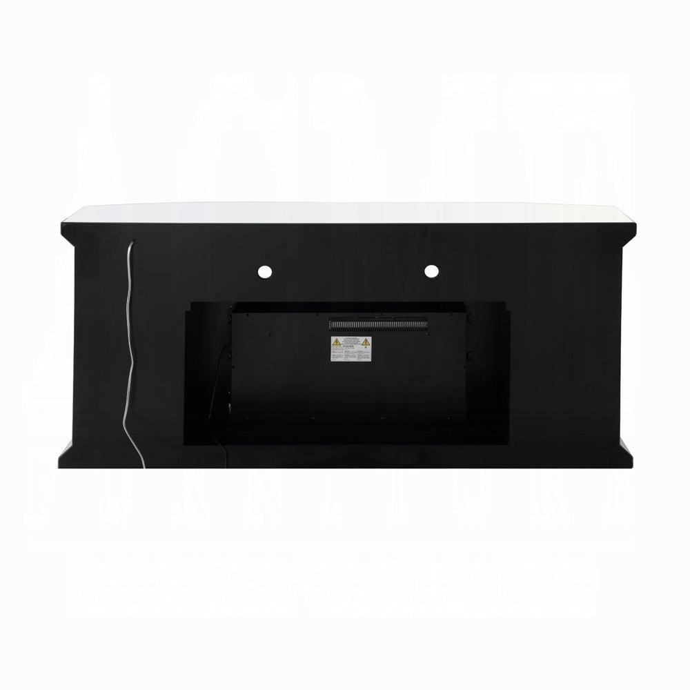 Noralie Tv Stand W/Fireplace & Led AC00517 Mirrored & Faux Diamonds | Acme