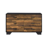 Acme - Eos Dresser AC00546 Walnut & Black Finish