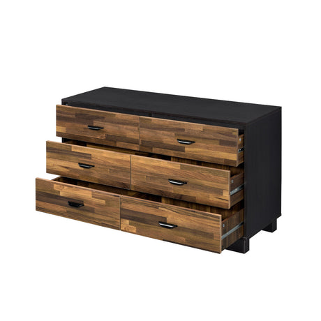 Acme - Eos Dresser AC00546 Walnut & Black Finish