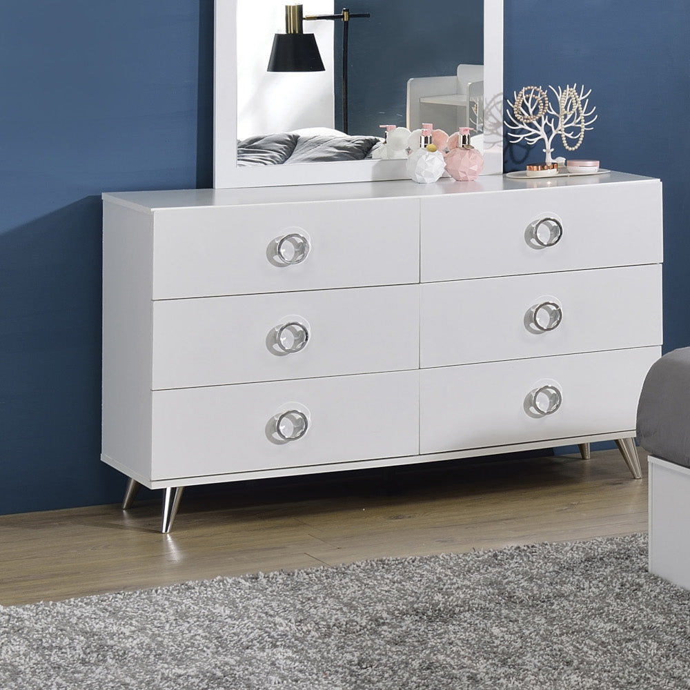 Acme - Perse Dresser AC00549 White Finish