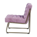 Acme - Loria Accent Chair AC00657 Wisteria Top Grain Leather