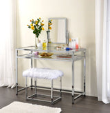 Acme - Coleen Vanity Set AC00666 Chrome Finish