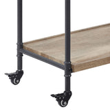 Acme - Brantley Serving Cart AC00754 Oak & Sandy Black Finish