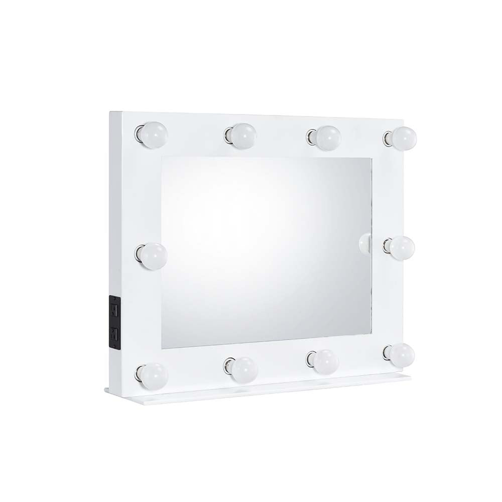 Acme - Avery Accent Mirror AC00759 White Finish