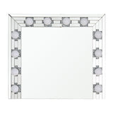 Acme - Noralie Accent Mirror AC00761 Mirrored & Faux Diamonds