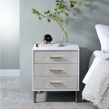 Acme - Myles Nightstand AC00843 White, Champagne & Gold Finish