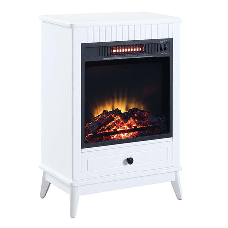 Acme - Hamish Fireplace AC00850 White Finish