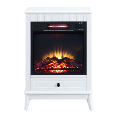 Acme - Hamish Fireplace AC00850 White Finish