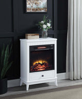 Acme - Hamish Fireplace AC00850 White Finish