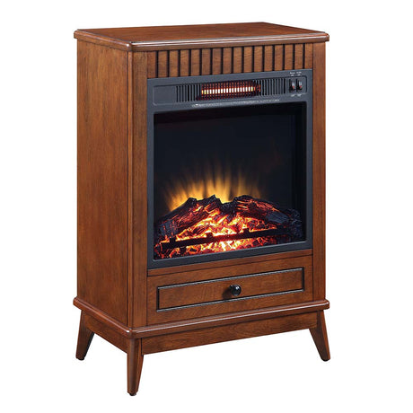 Acme - Hamish Fireplace AC00852 Walnut Finish