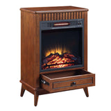 Acme - Hamish Fireplace AC00852 Walnut Finish