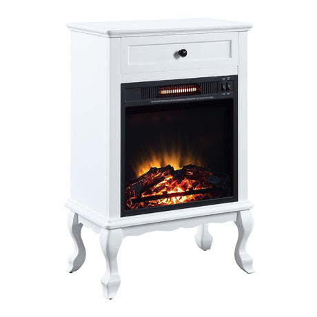 Acme - Eirene Fireplace AC00853 White Finish