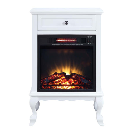 Acme - Eirene Fireplace AC00853 White Finish