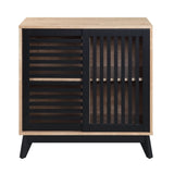 Acme - Gamaliel Console Cabinet AC00856 Oak & Espresso Finish