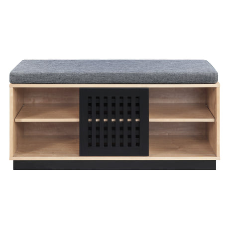 Acme - Gamaliel Bench W/Storage AC00857 Oak & Espresso Finish