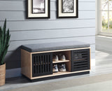 Acme - Gamaliel Bench W/Storage AC00857 Oak & Espresso Finish