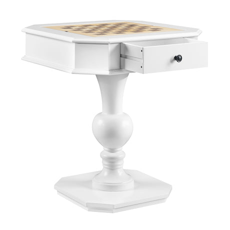 Acme - Galini Game Table AC00862 White Finish