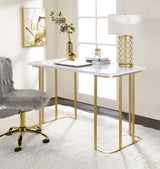 Acme - Estie Vanity Desk(Same 93102) AC00902 White & Gold Finish