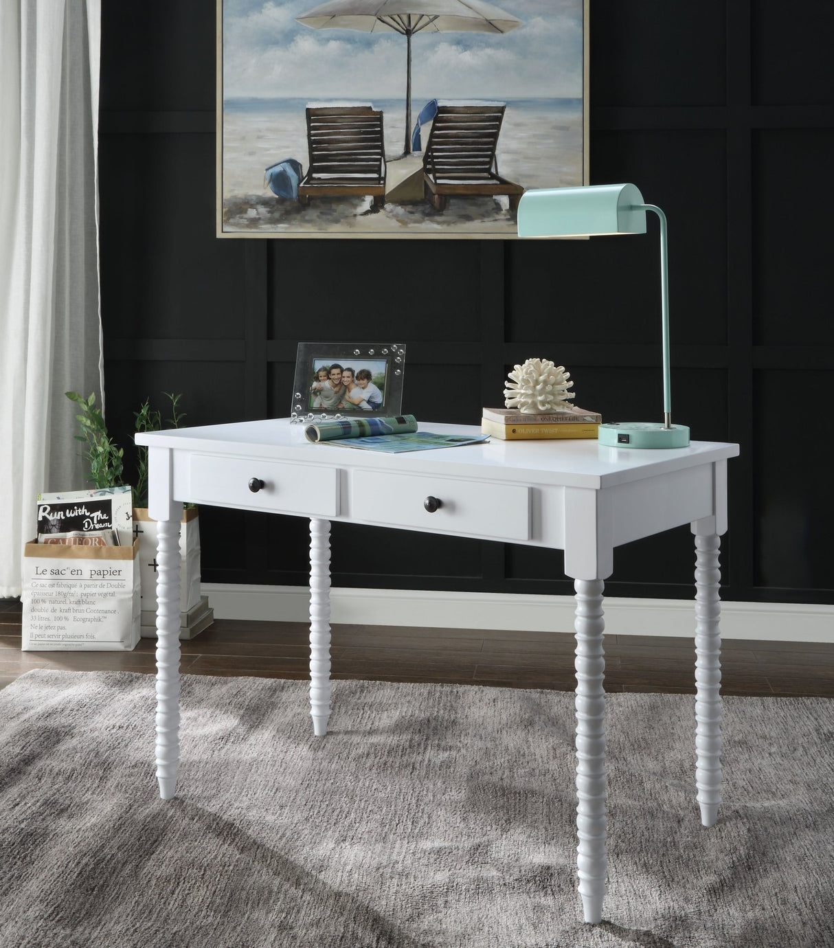 Altmar Console Table(Same 93014) AC00914 White Finish | Acme - AC00914 - Home Elegance USA - 6