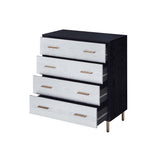 Acme - Myles Chest AC00959 Black, Silver & Gold Finish