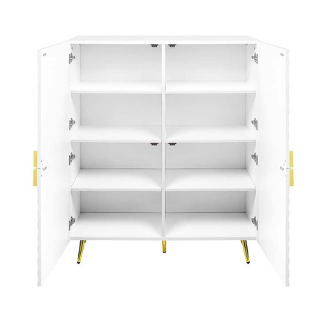 Acme - Gaines Accent Cabinet AC01031 White High Gloss Finish