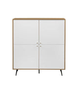 Acme - Gencho Cabinet AC01069 White & Oak Finish