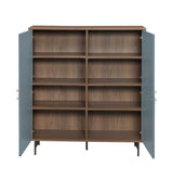 Acme - Gencho Armoire AC01070 Gray & Walnut Finish