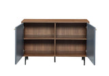 Acme - Gencho Console Table AC01072 Gray & Walnut Finish