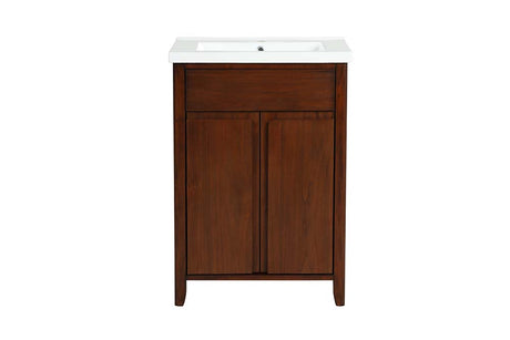 Acme - Lelia Sink Cabinet AC01174 Walnut Finish