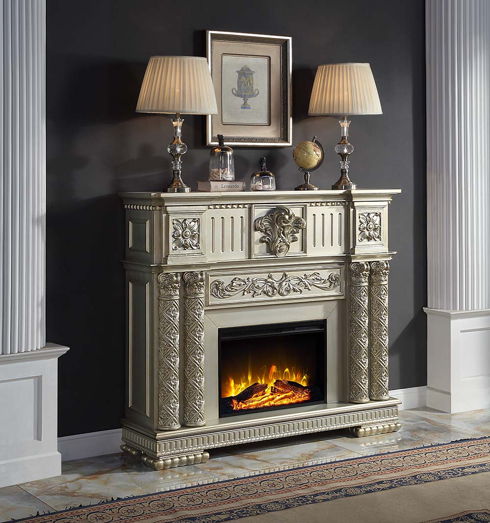 Acme - Vendome Fireplace AC01311 Gold Patina Finish