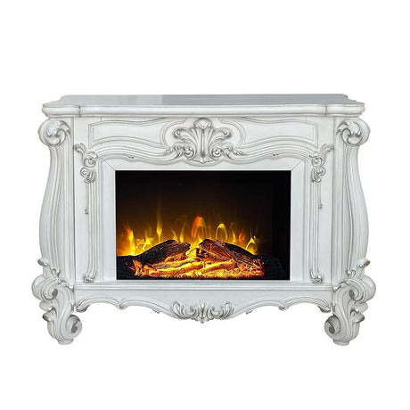 Acme - Versailles Fireplace AC01316 Bone White Finish