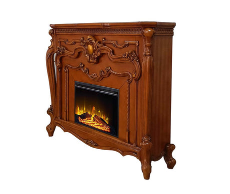 Acme - Picardy Fireplace AC01344 Honey Oak Finish