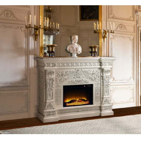 Acme - Vanaheim Fireplace AC01617 Antique White Finish