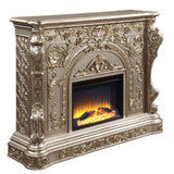 Danae Fireplace AC01618 Antique Silver Finish | Acme - AC01618 - Home Elegance USA - 2