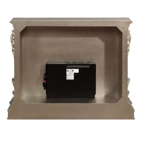 Danae Fireplace AC01618 Antique Silver Finish | Acme - AC01618 - Home Elegance USA - 5