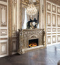 Danae Fireplace AC01618 Antique Silver Finish | Acme | Home Elegance USA